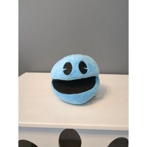 Pac-Man Battle Royale Small Blue Black Plush Stuffed Toy Factory 4" Arcade